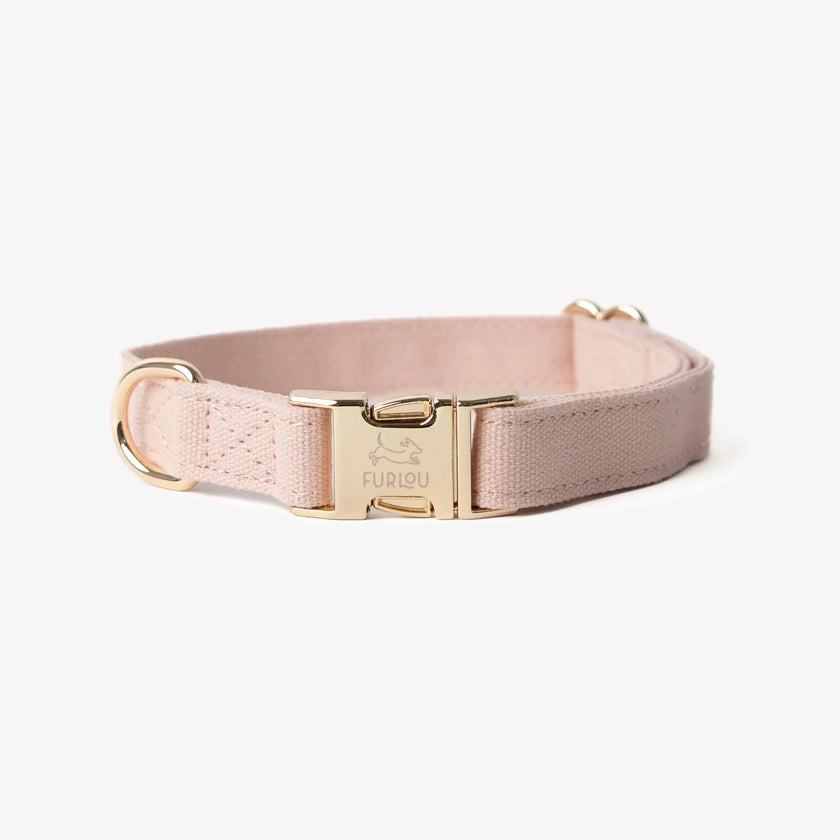 'Powder Rose' - Canvas Dog Collar