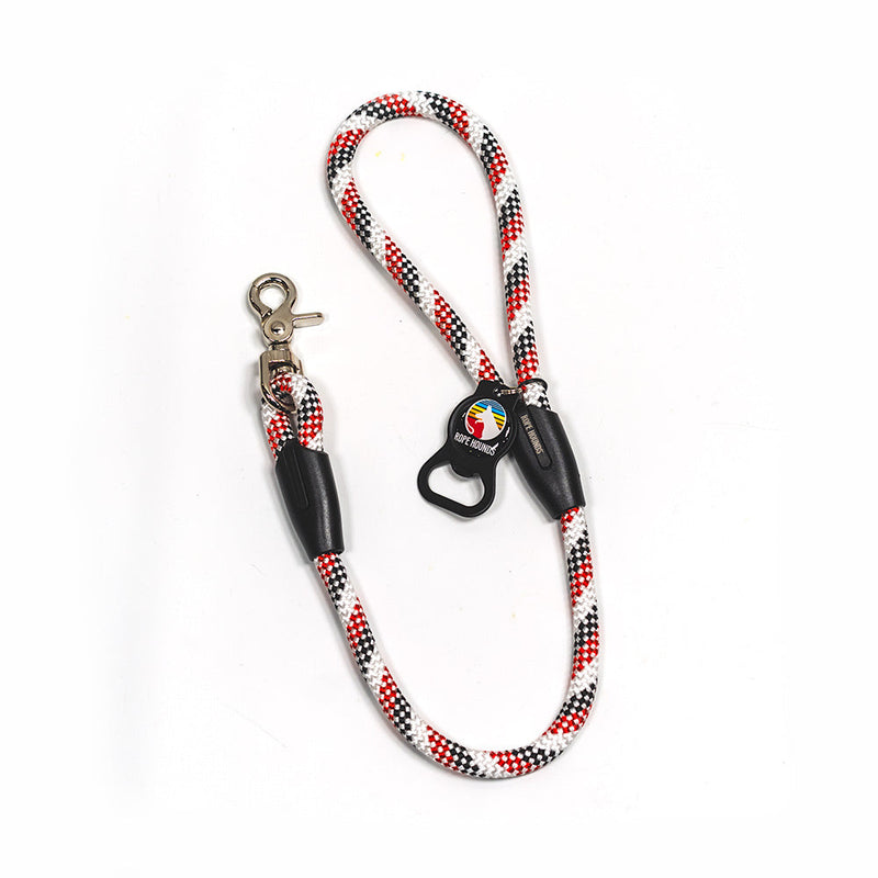 2' Dog Traffic Lead - Reds/Oranges