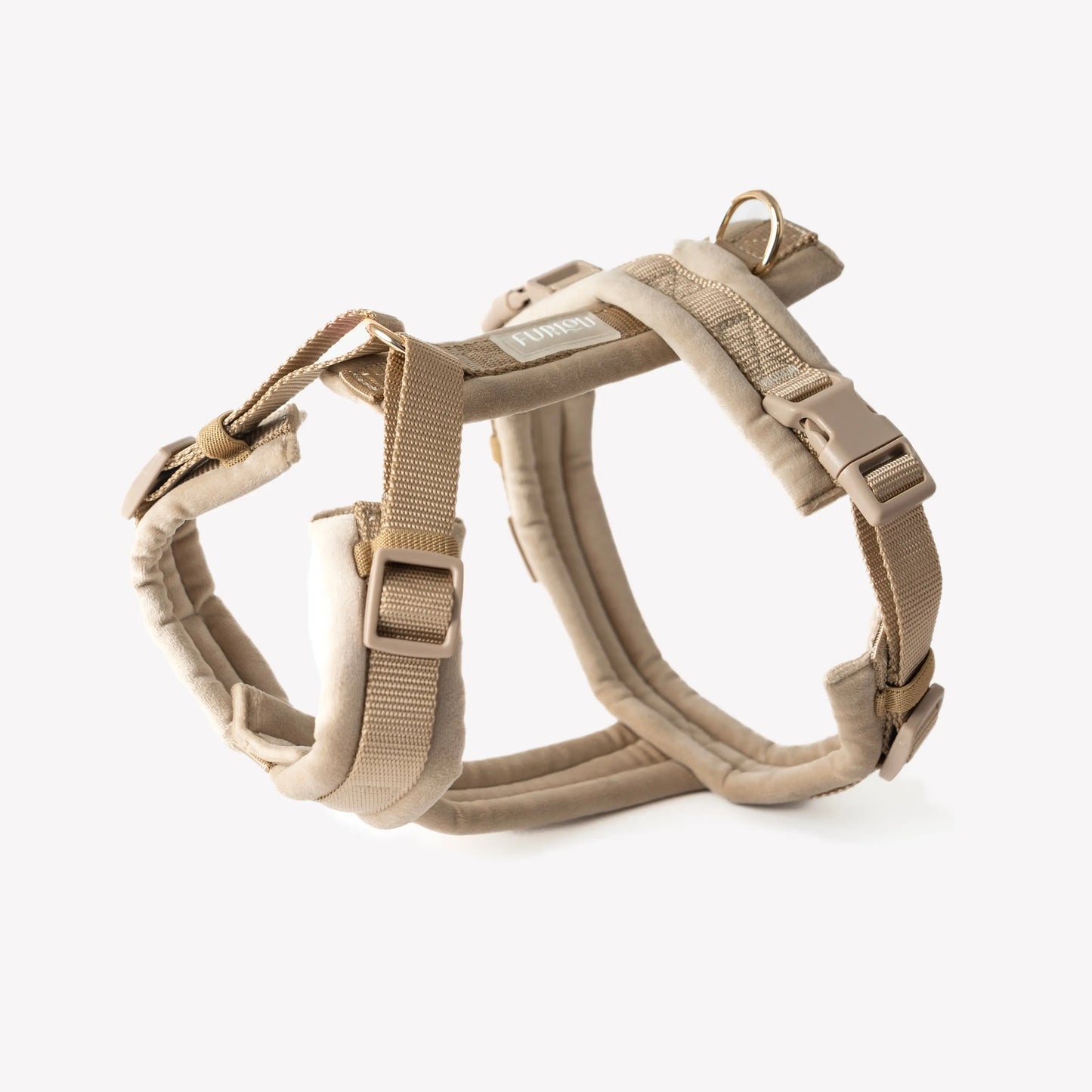 Sand - Velvet Dog Harness FURLOU