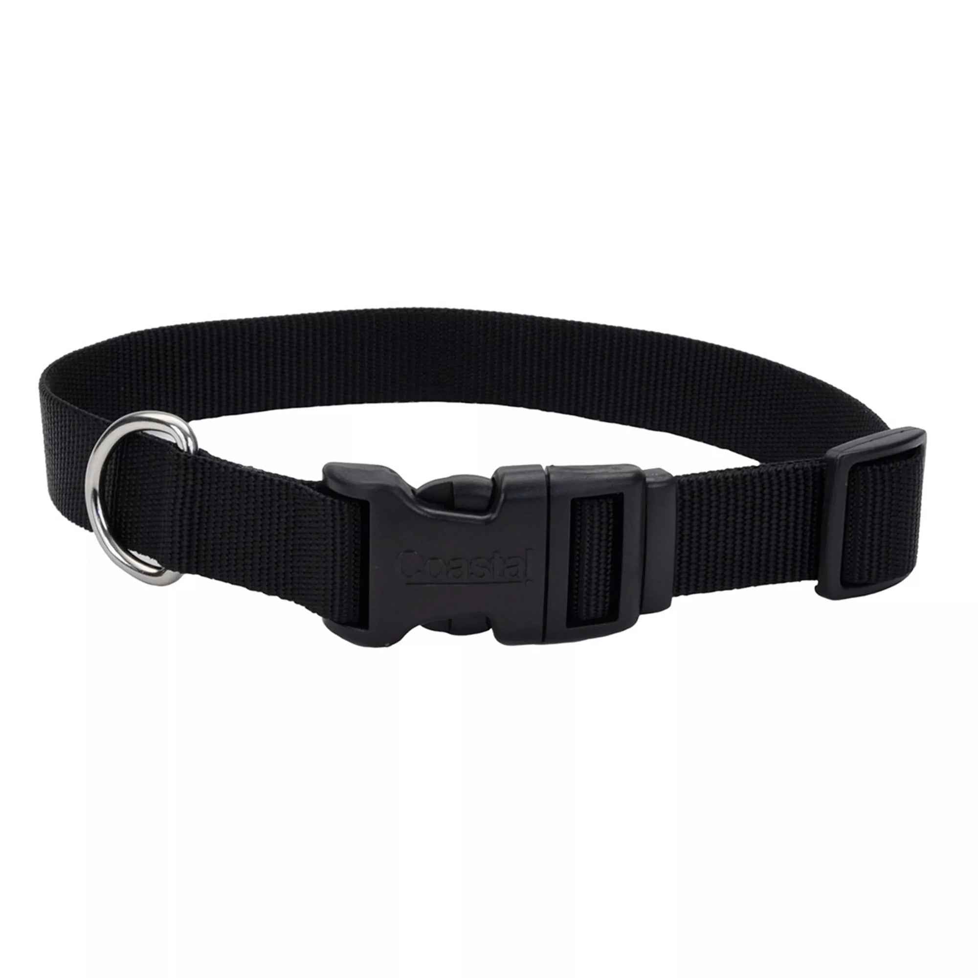 Coastal Adjustable Dog Collar with Plastic Buckle Large 1" X 18"-26"
