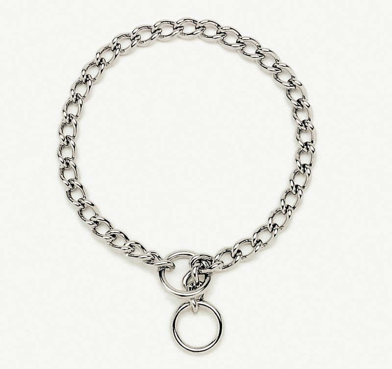 Titan Chain Training Dog Collar X-Fine Nickel, Chrome 1ea/1.5 Mm X 12 in