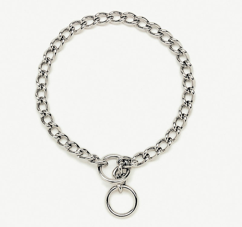 Titan Chain Training Dog Collar Fine Nickel, Chrome 1ea/2 Mm X 14 in