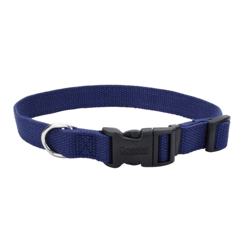 New Earth Soy Adjustable Dog Collar Indigo, 1ea/1 In X 1826 in