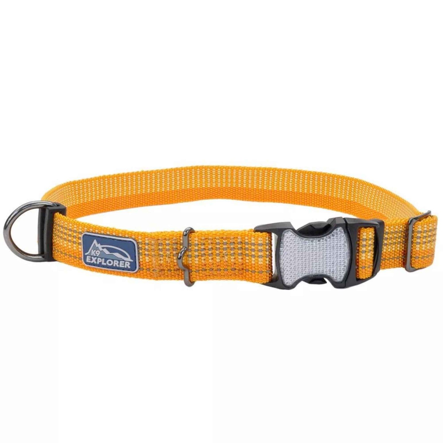 K9 Explorer Brights Reflective Adjustable Dog Collar Desert Small 5/8"x 10"- 14"