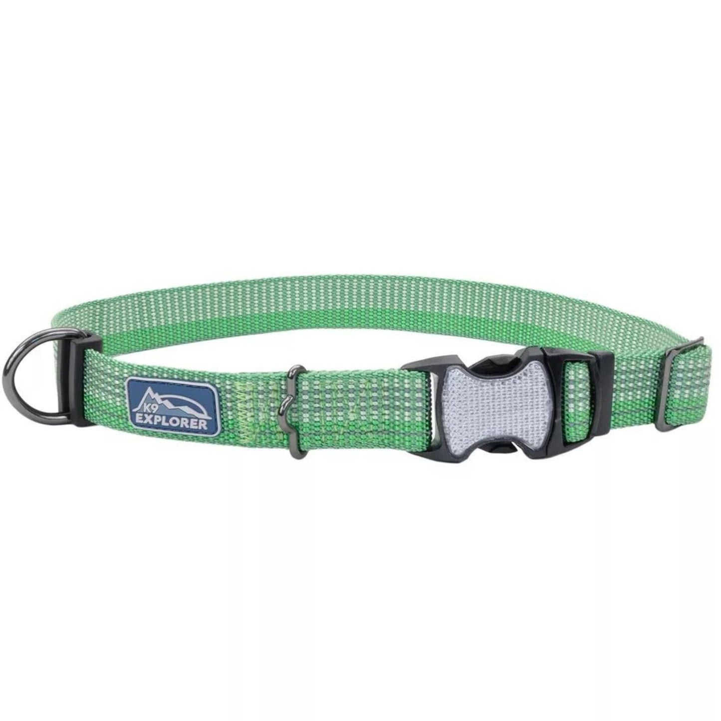 K9 Explorer Brights Reflective Adjustable Dog Collar Meadow Medium 1"x 12"-18" Default Title