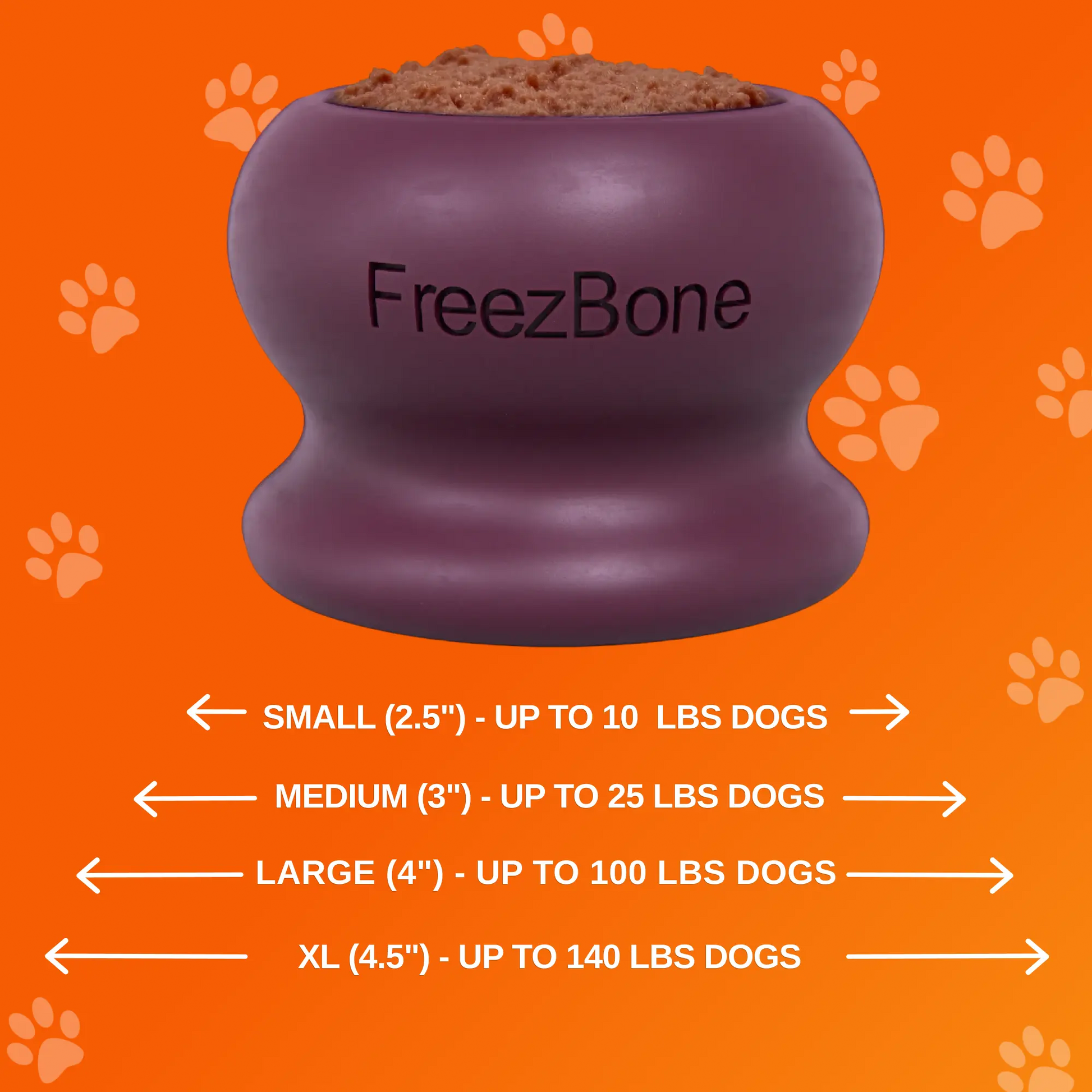 Freezball - Durable Fillable Dog Chew Bone Freezbone
