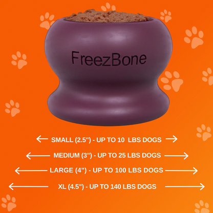 Freezball - Durable Fillable Dog Chew Bone Freezbone