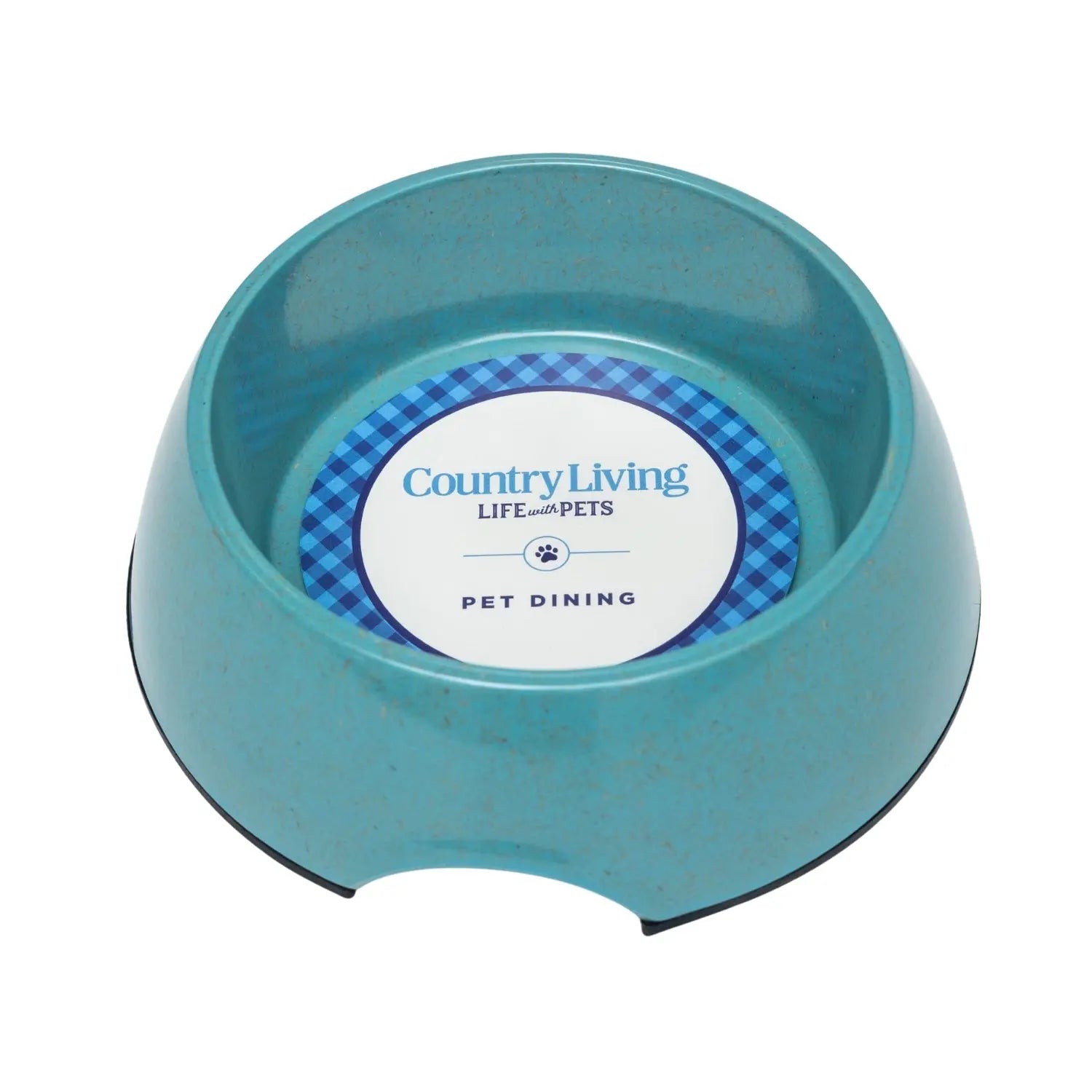 Country Living Set of 2 Natural Fiber Dog Bowls – Teal Blue American Pet Supplies