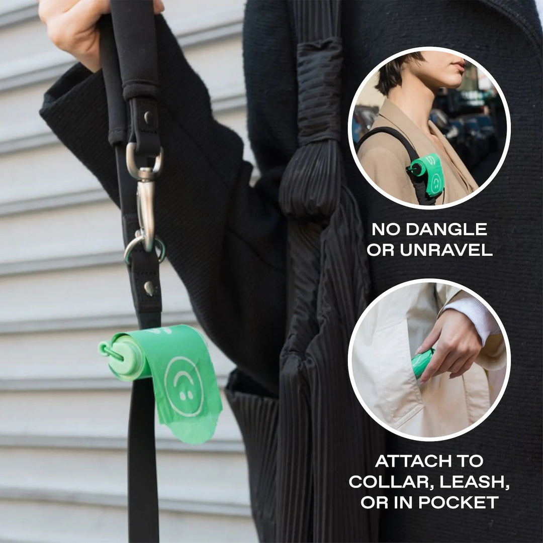 Premium Dog Poop Bag Dispenser + 15 Bags