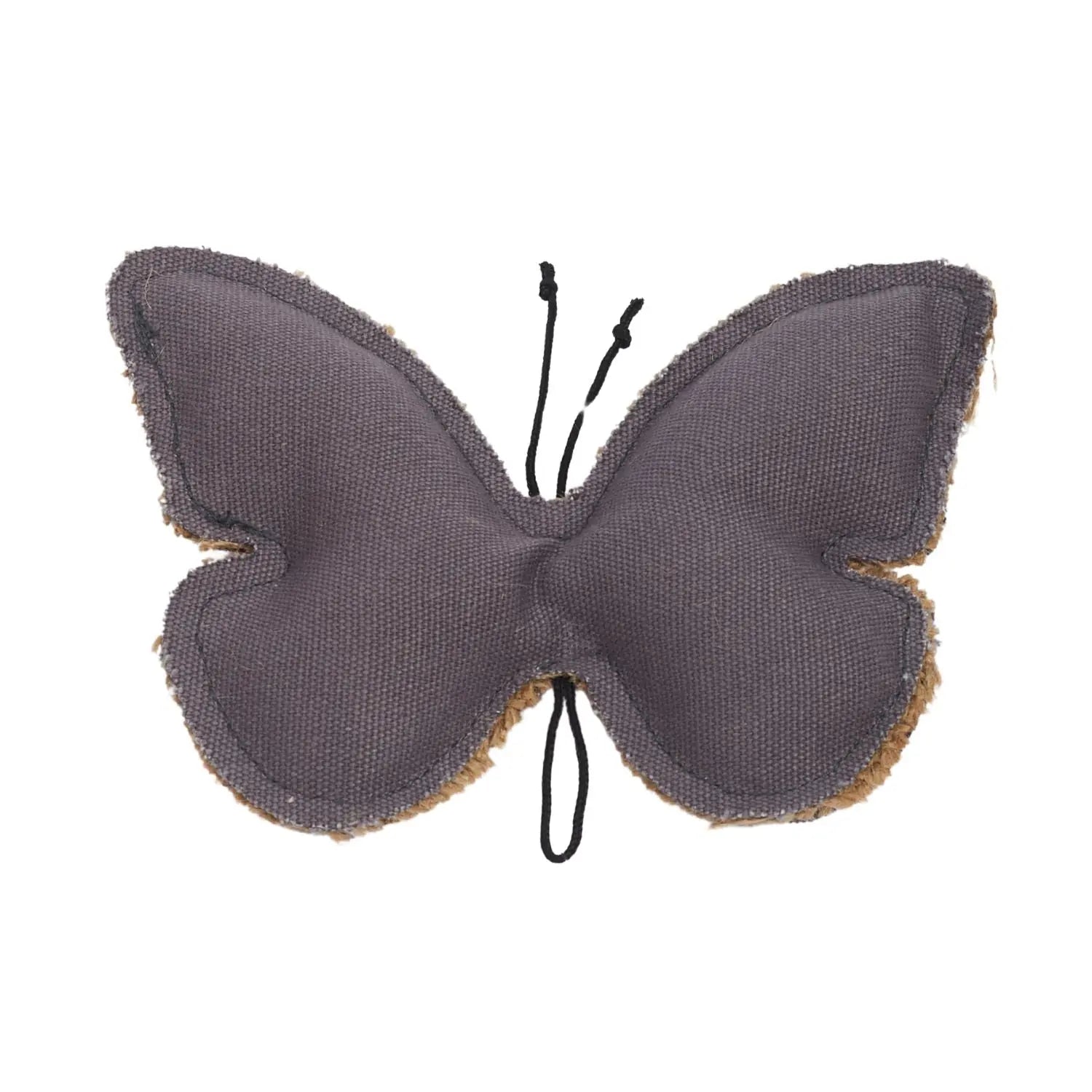 Country Living Canvas & Jute Butterfly-Shaped Dog Chew Toy – Durable, Safe and Non-Toxic American Pet Supplies