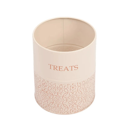 Country Living Dog Treat Canisters - Set of 2 Carbon Steel Jars with Bamboo Lids – White Swan American Pet Supplies