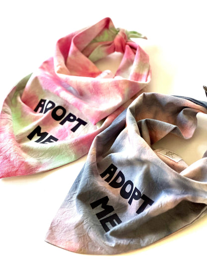 Adopt Me Tie Dye Dog Bandana Best Seller Happy Tails Outfitters