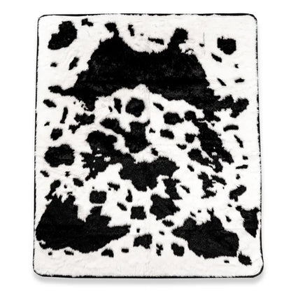 PupProtector™ Waterproof Throw Blanket - Black Faux Cowhide Paw.com