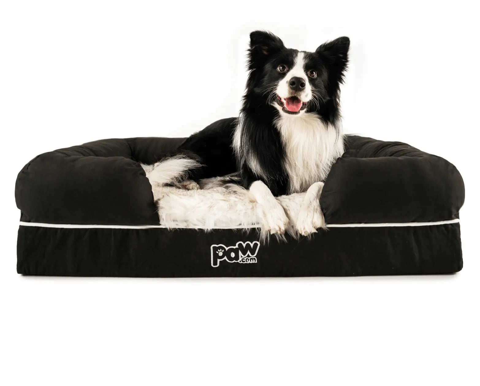 PupLounge™ Memory Foam Dog Bed Cover - Charcoal Grey (Bed Not Included) - Small Paw.com