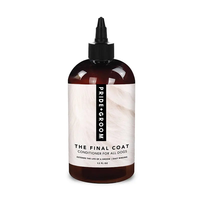 THE FINAL COAT Dog Conditioner — All-Natural, Vegan, Hypoallergenic Conditioner for a Soft, Shiny Coat PRIDE+GROOM