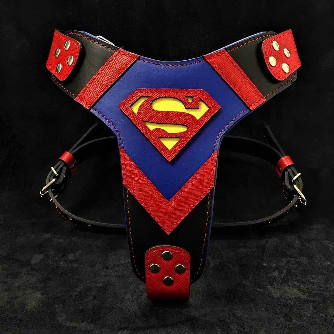 Bestia Superdog Leather Dog Harness – Medium Dogs