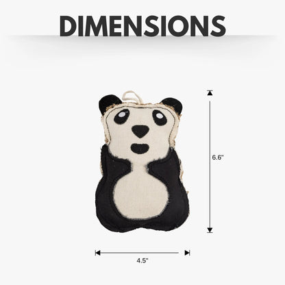 Canvas & Jute Panda-Shaped Dog Chew Toy – Durable, Safe and Non-Toxic American Pet Supplies