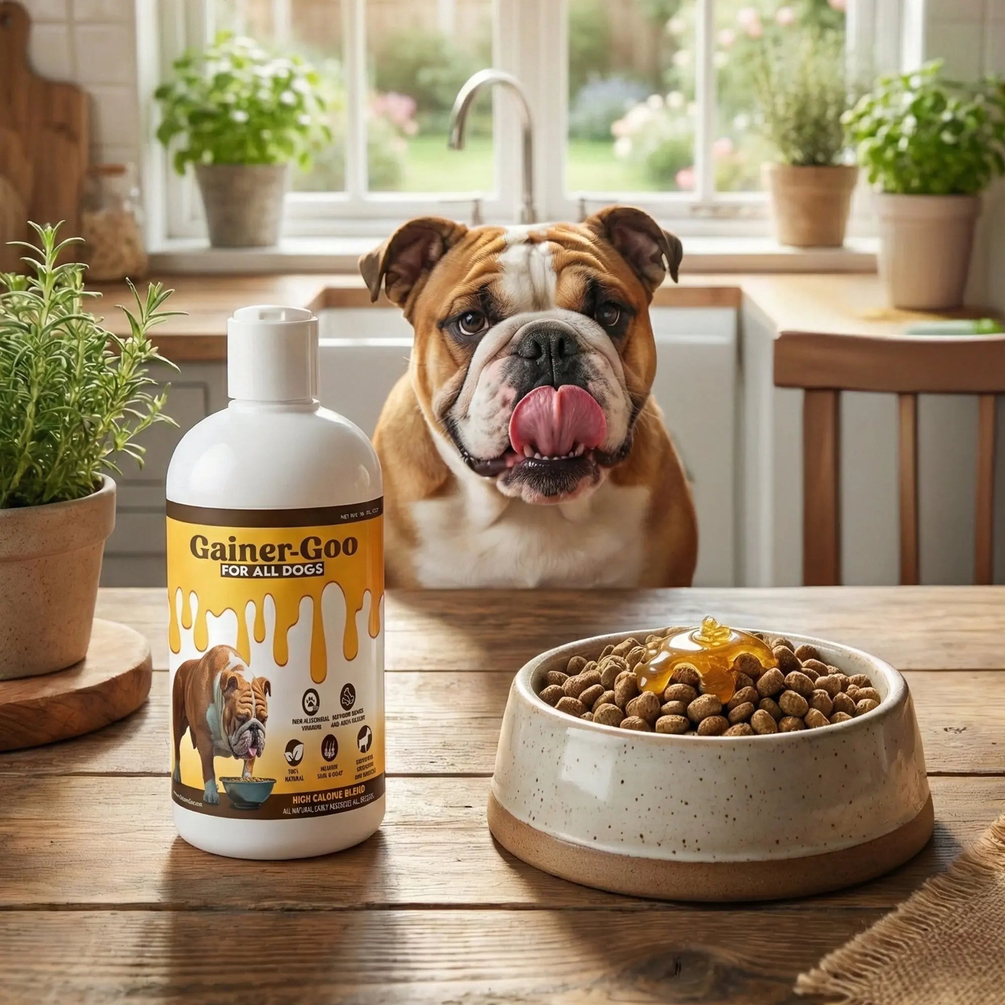 (16oz)  Gainer-GOO (for All Breeds) High Calorie Fat Liquid Weight Gainer Horizon Animal Care