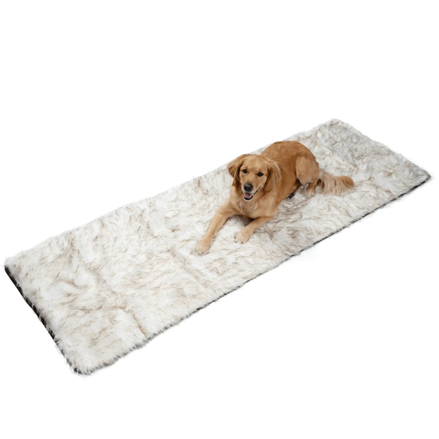 PupProtector™ Waterproof Bed Runner - White with Brown Accents Paw.com