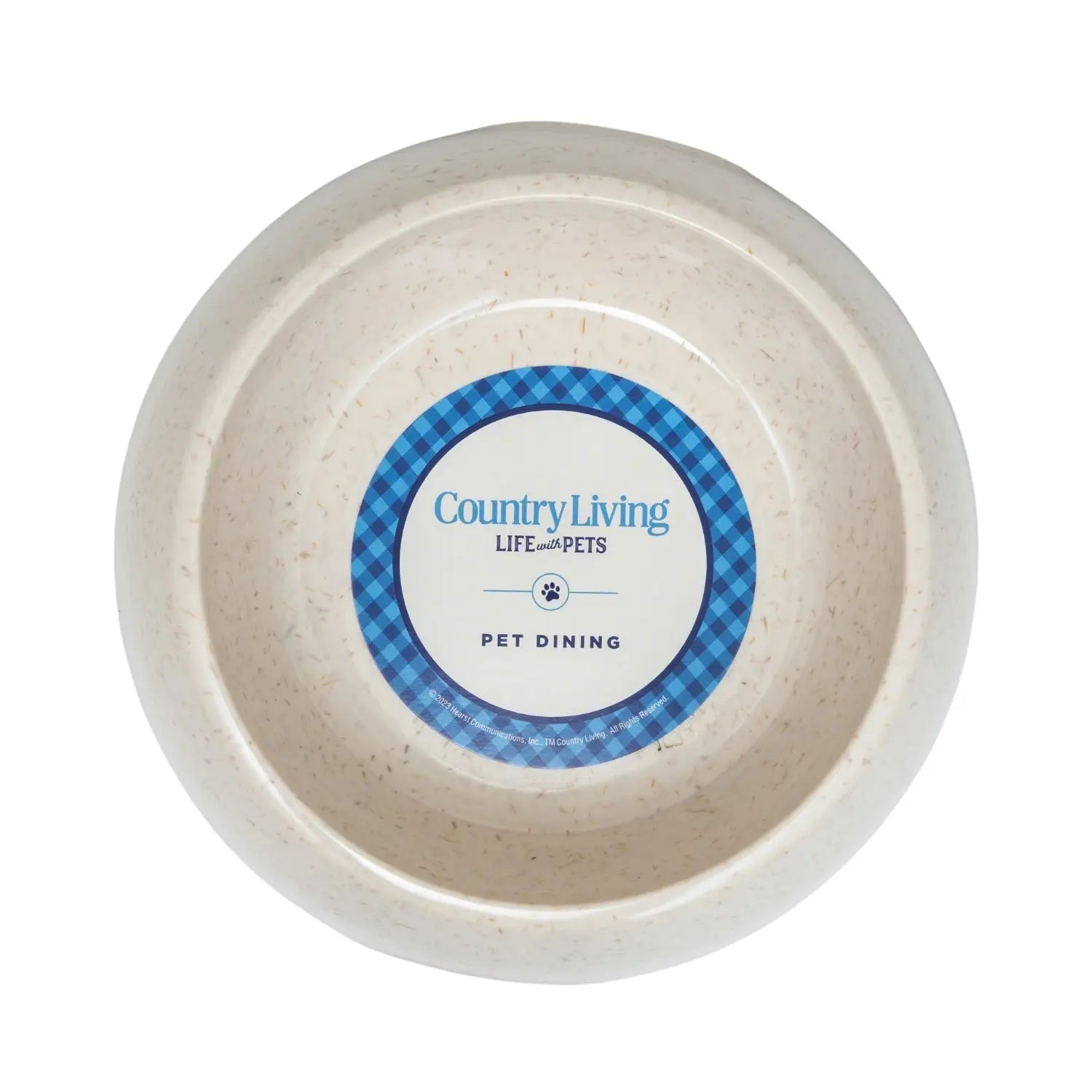 Country Living Set of 2 Natural Fiber Dog Bowls – White Swan American Pet Supplies