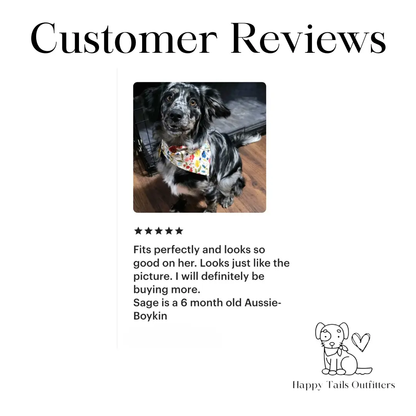 Spring Flowers Dog Bandana New Arrivals Happy Tails Outfitters