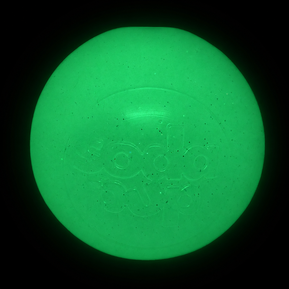 Glow in the Dark Glitter Ball 2-Pack Dog Toy | Soft PUP-X Rubber Floating Fetch Ball with Treat Dispenser | USA Made