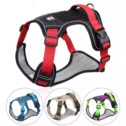 Pet chest harness vest type big dog chest back explosion-proof punch dog chest harness