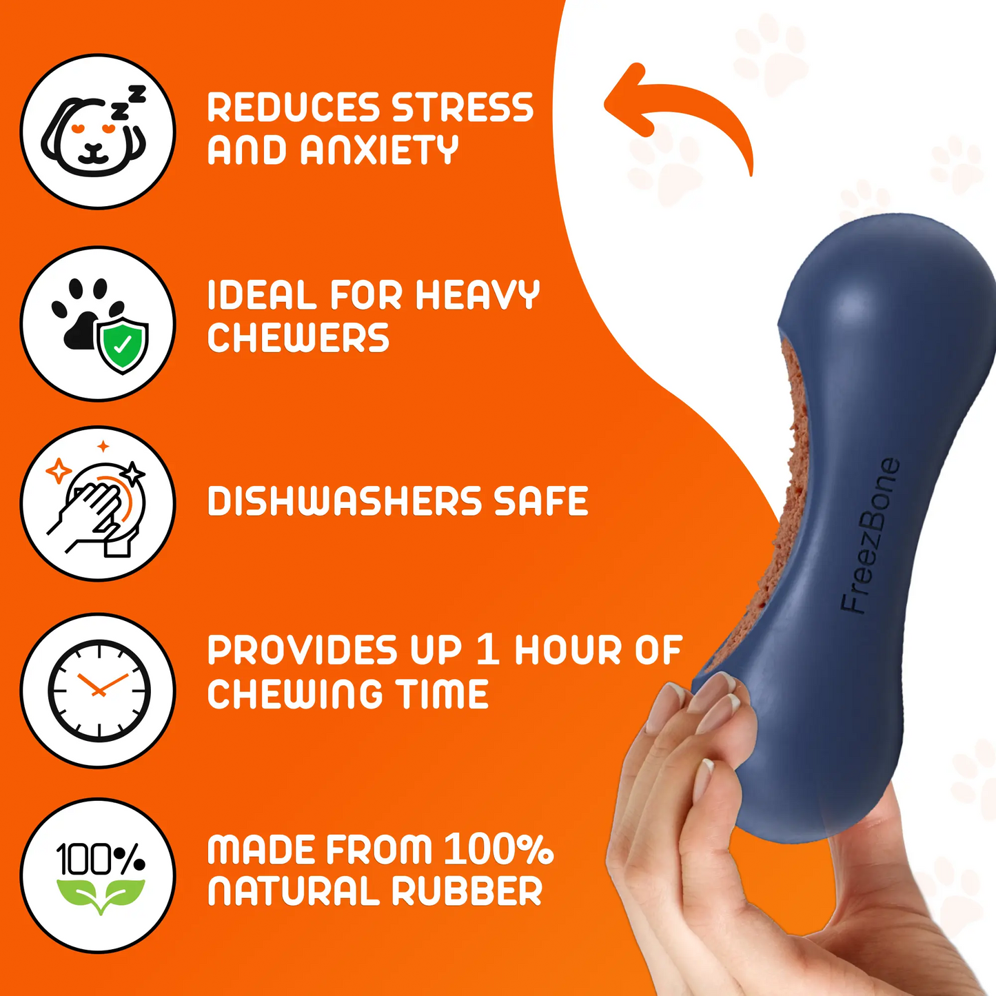 Freezstick - Indestructible Enrichment Chew Freezbone