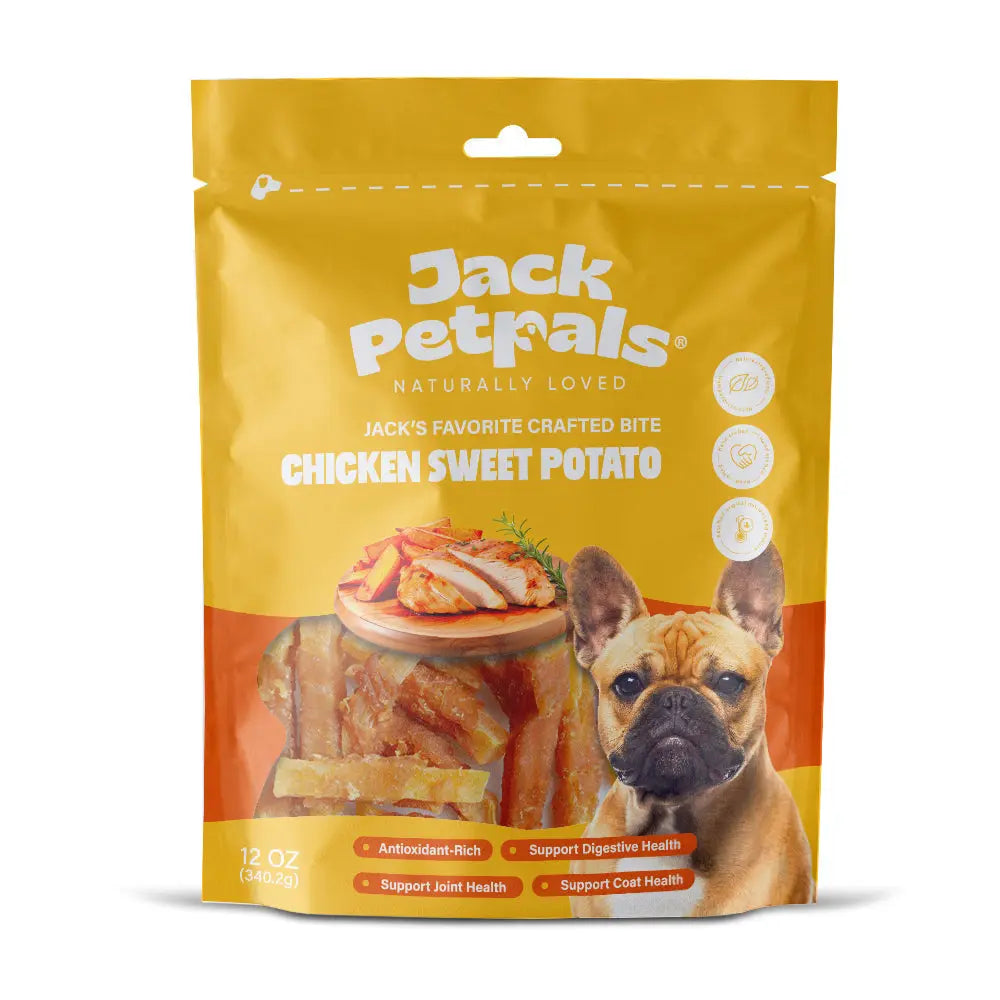 Jack PetPals Crafted Bite Chicken Sweet Potato Dog Treats (12oz) American Pet Supplies