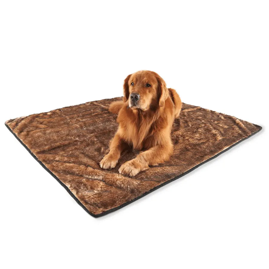 PupProtector™ Summer Short Fur Waterproof Throw Blanket - Sable Tan Paw.com