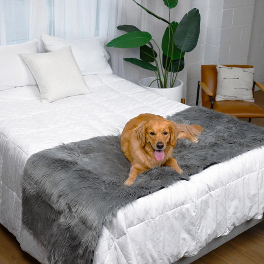 PupProtector™ Waterproof Bed Runner - Charcoal Grey Paw.com