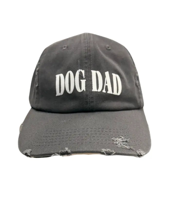 Dog Dad Distressed Cap - Nickel