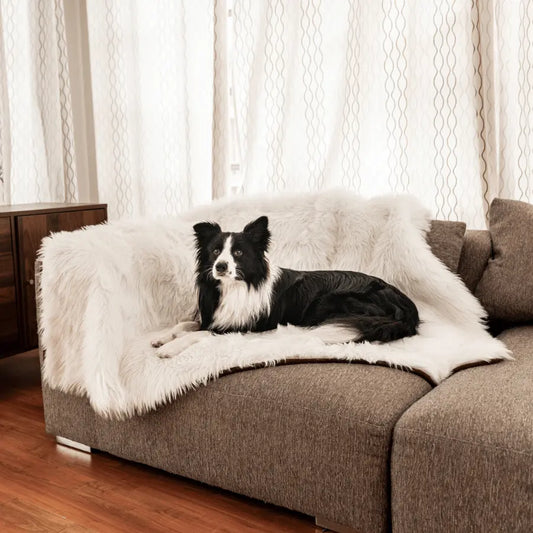 PupProtector™ Waterproof Throw Blanket - Polar White Paw.com