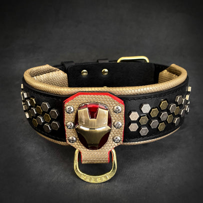 Bestia Irondog Leather Dog Collar