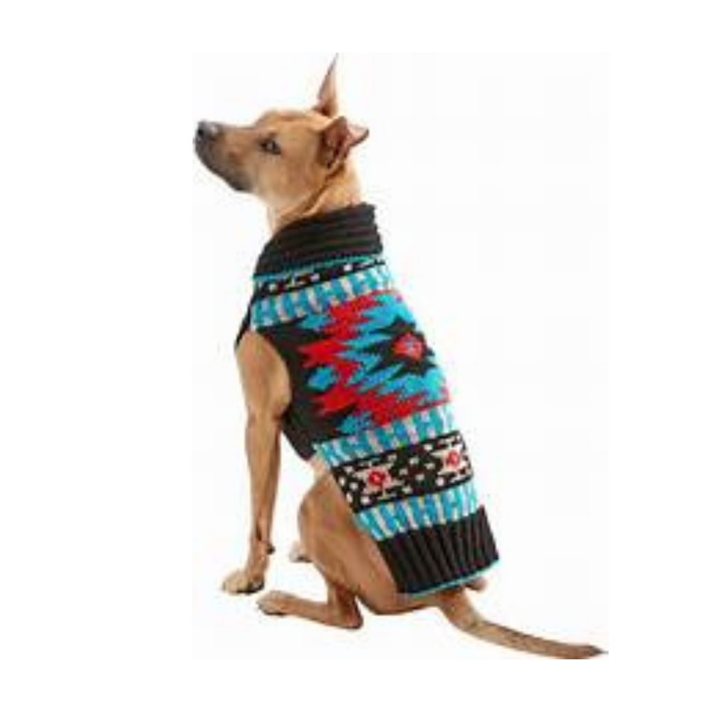 Black Southwest Dog Sweater