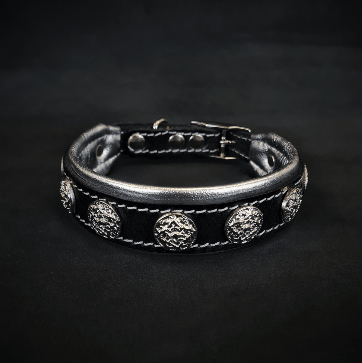 Bestia Heki Leather Dog Collar