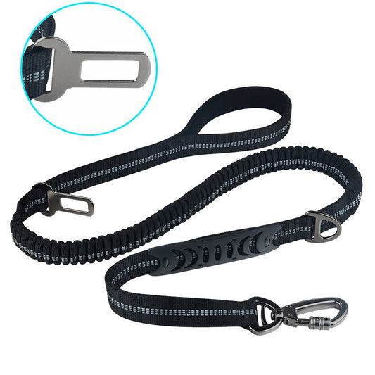 New Pet Dog Car Seat Belt Dog Rope Reflective Explosion-Proof Red Car Medium And Large Dog Leash