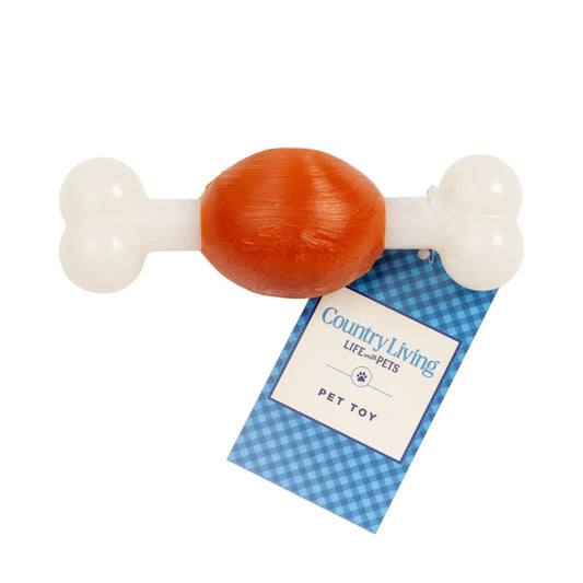 Country Living TPR & Nylon Bone Dog Chew Toy - Beef-Flavored, Ideal for Small Dogs American Pet Supplies