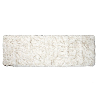 PupProtector™ Waterproof Bed Runner - White with Brown Accents Paw.com