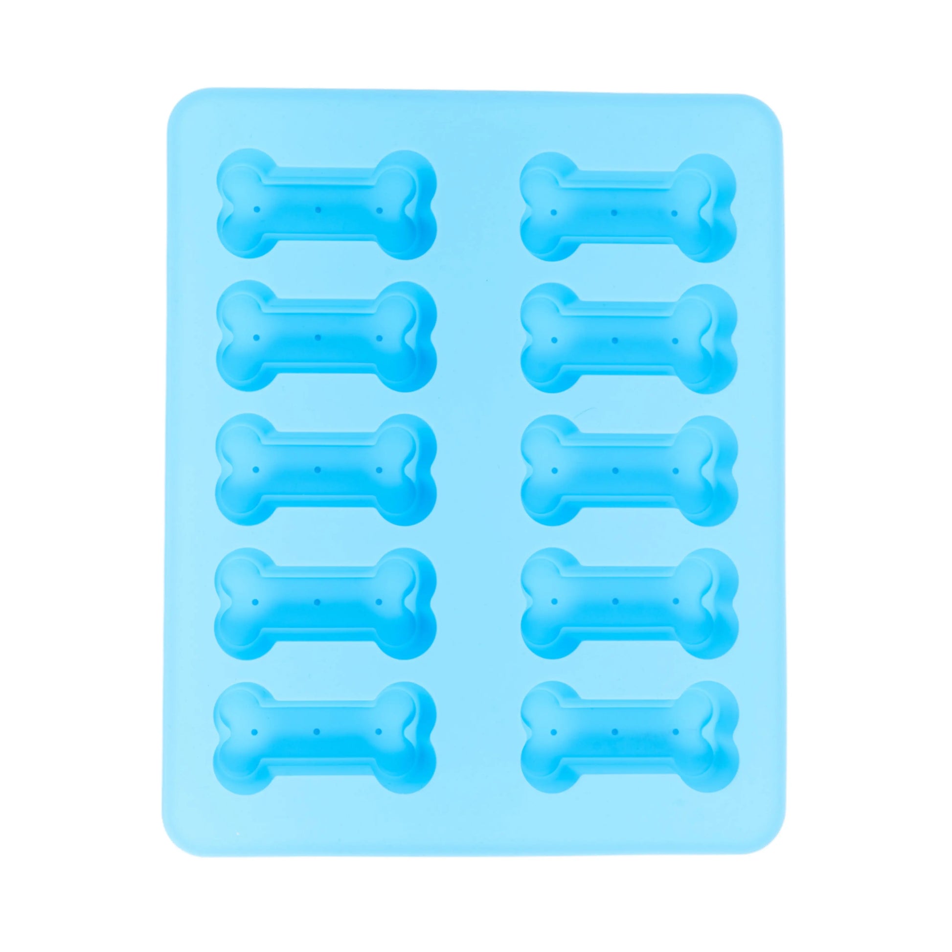 Country Living Bone-Shaped Silicone Baking Tray (10-Cavity Mold) – for Homemade Dog Treats, Candy, Cookies, Chocolate, and Ice Cubes American Pet Supplies