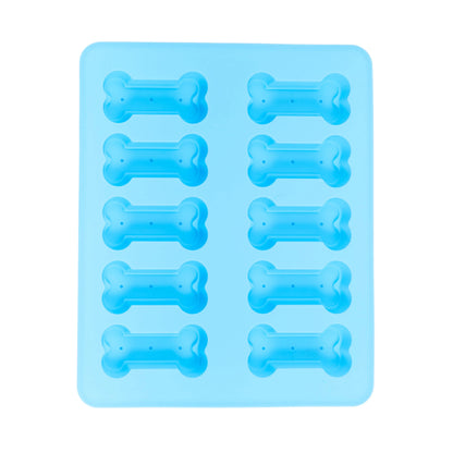 Country Living Bone-Shaped Silicone Baking Tray (10-Cavity Mold) – for Homemade Dog Treats, Candy, Cookies, Chocolate, and Ice Cubes American Pet Supplies
