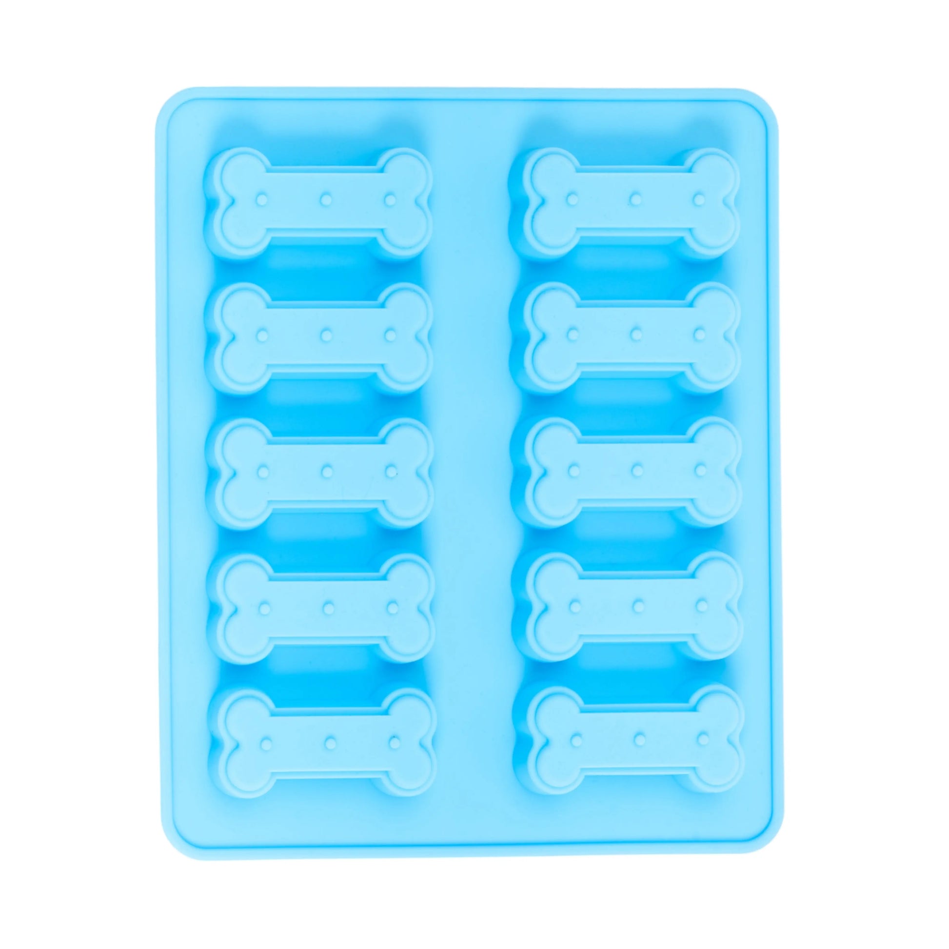 Country Living Bone-Shaped Silicone Baking Tray (10-Cavity Mold) – for Homemade Dog Treats, Candy, Cookies, Chocolate, and Ice Cubes American Pet Supplies