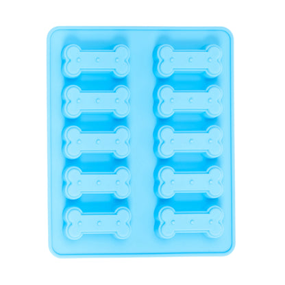 Country Living Bone-Shaped Silicone Baking Tray (10-Cavity Mold) – for Homemade Dog Treats, Candy, Cookies, Chocolate, and Ice Cubes American Pet Supplies