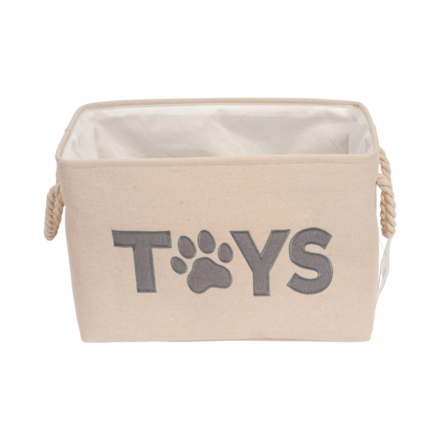 Country Living Foldable Fabric Dog Toy Storage Bin - Convenient Organizer for Pet Accessories American Pet Supplies
