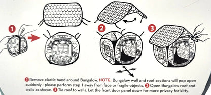 Kong Play Spaces Bungalow with Catnip Cat Kitten Toy