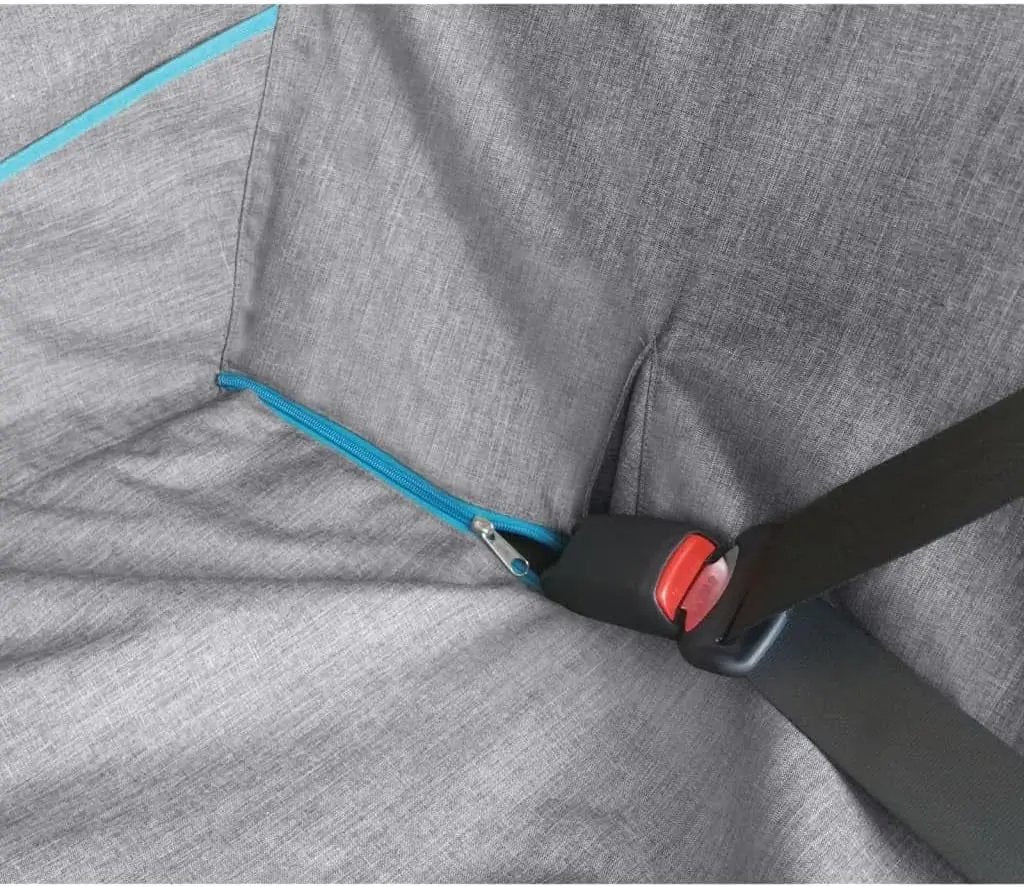 Heather Half Hammock, Half Car Seat Cover for Pets, Car Hammocks for Dogs, Water-Resistant, 27.5" Wide (Heather Grey)