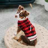 Buffalo Plaid Dog Sweater