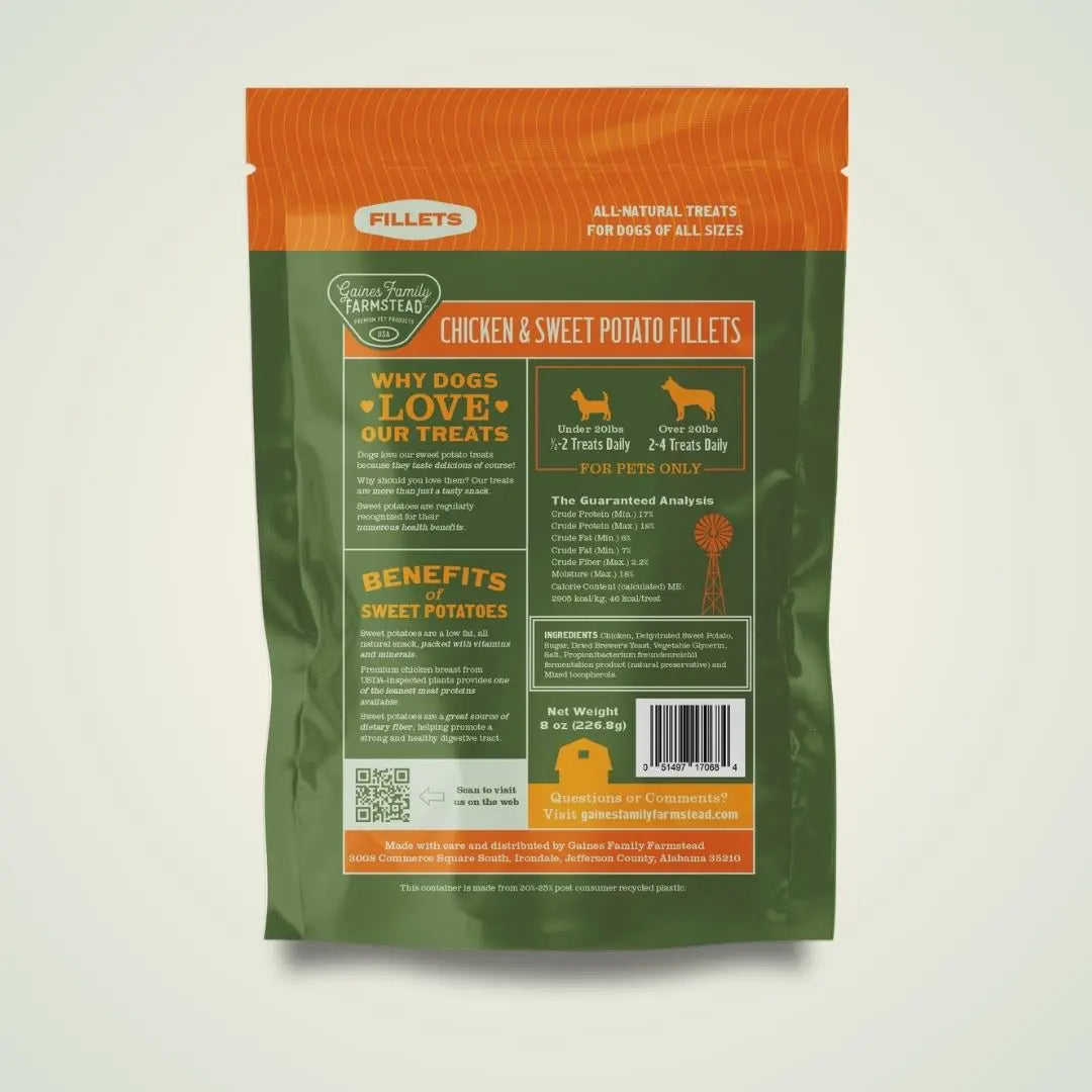 Chicken and Sweet Potato Fillets Gaines Family Farmstead