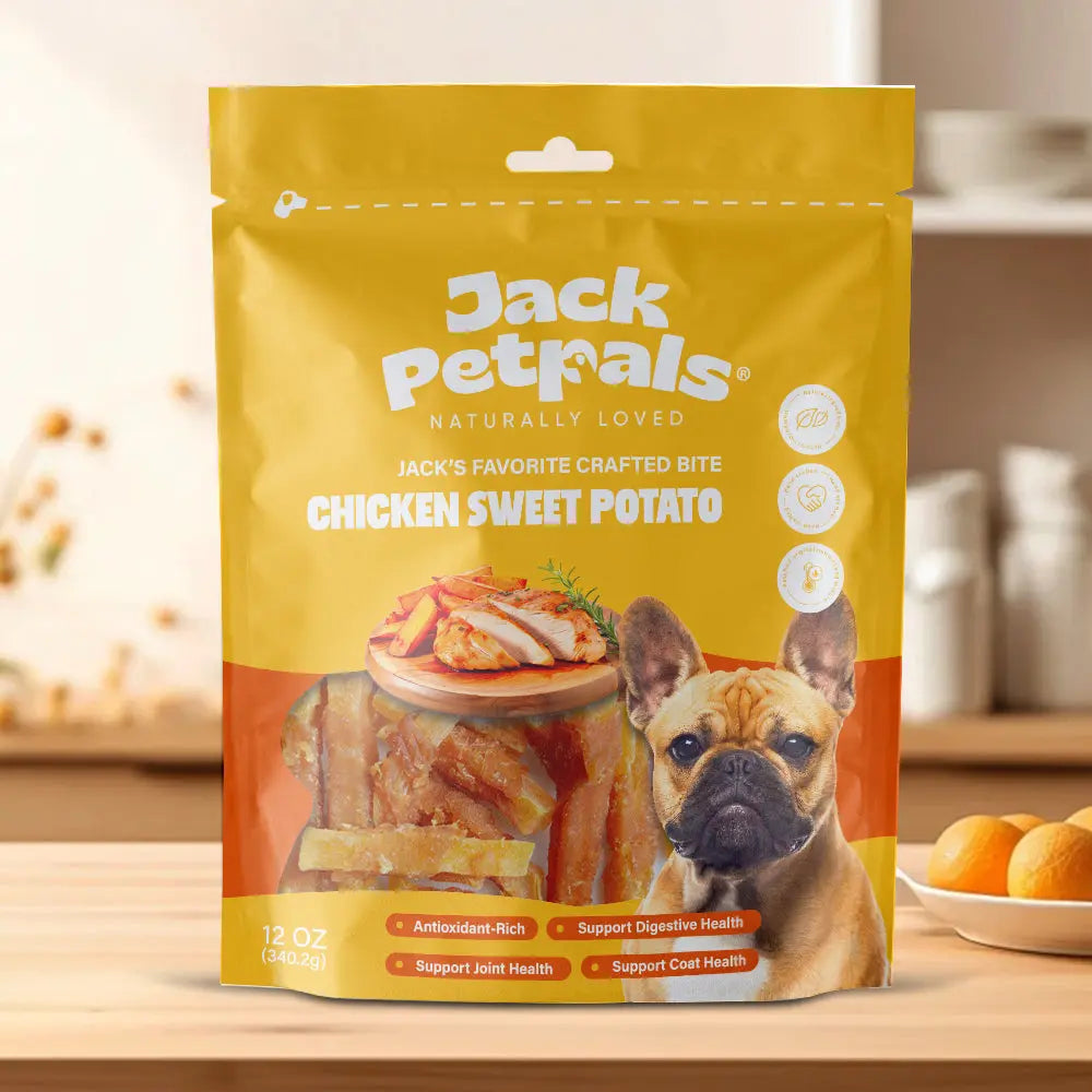 Jack PetPals Crafted Bite Chicken Sweet Potato Dog Treats (12oz) American Pet Supplies
