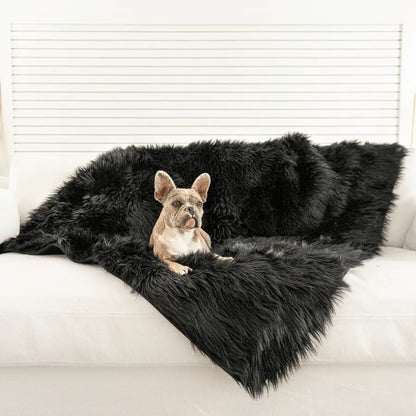 PupProtector™ Waterproof Throw Blanket - Midnight Black Paw.com